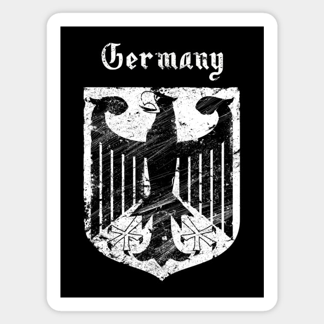 Germany Coat of arms-Black eagle-Bundeswappen Sticker by StabbedHeart